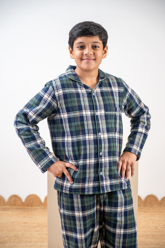 Athens 2.0 Winter Cotton Nightsuit- Boys