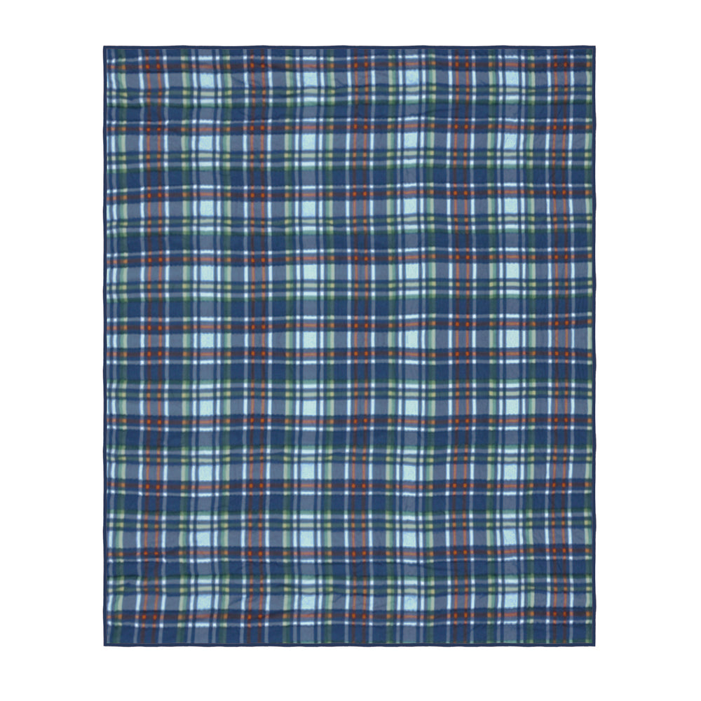 Blue Checkered Organic Cotton Quilt