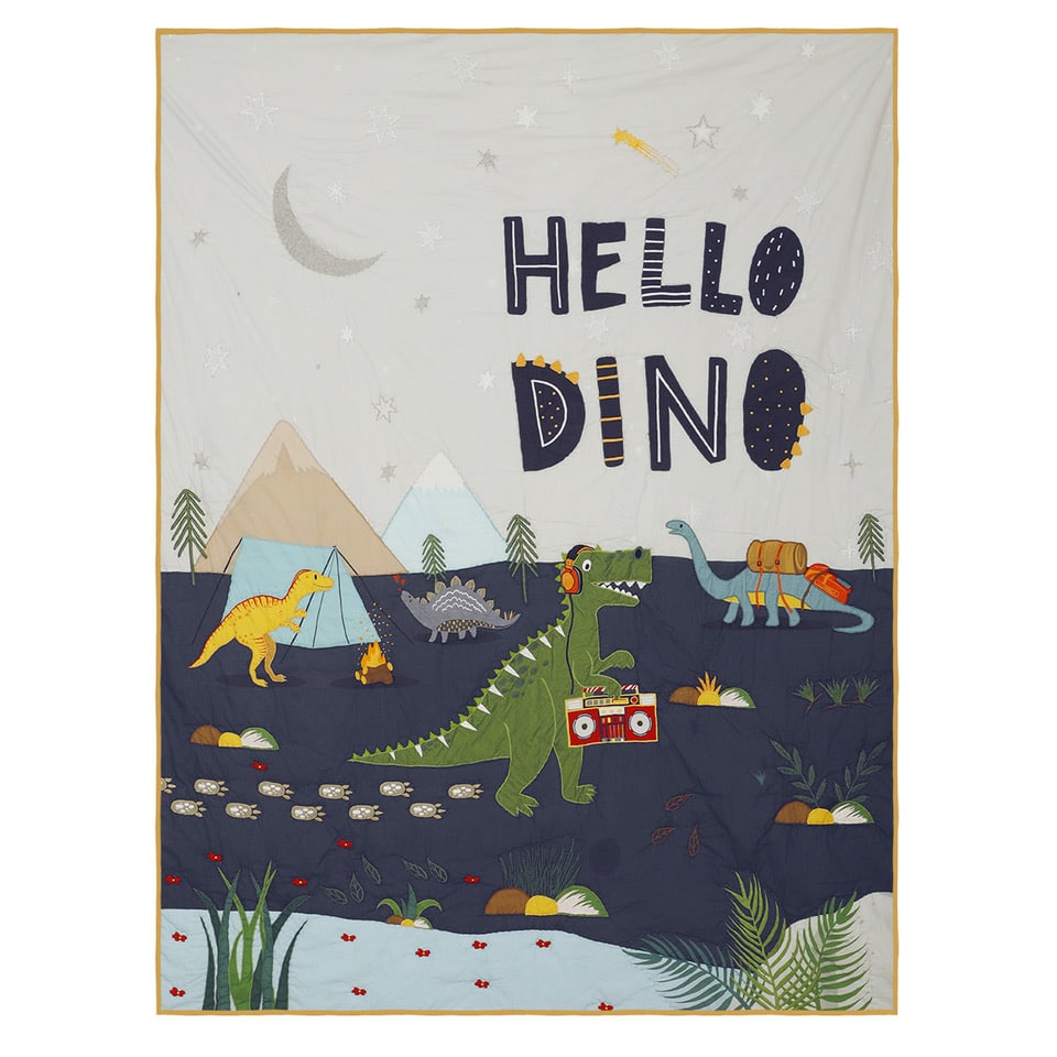 Dinosaur Park Organic Cotton Kids Quilt