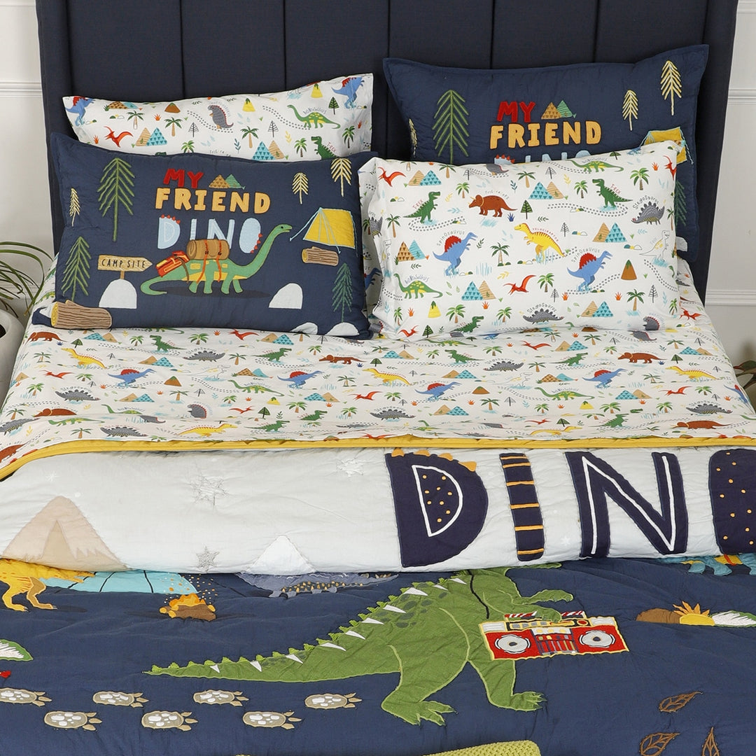 Dinosaur Park Organic Cotton Kids Quilt