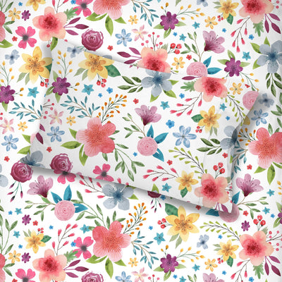 Bloomingdale floral organic cotton pillowcase