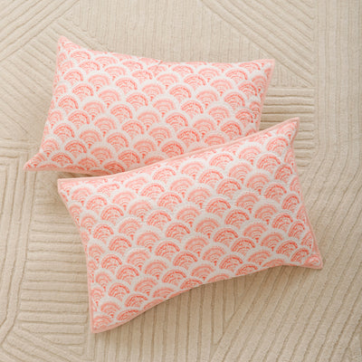 Mermaid Tea Party Organic Cotton Quilted Pillow