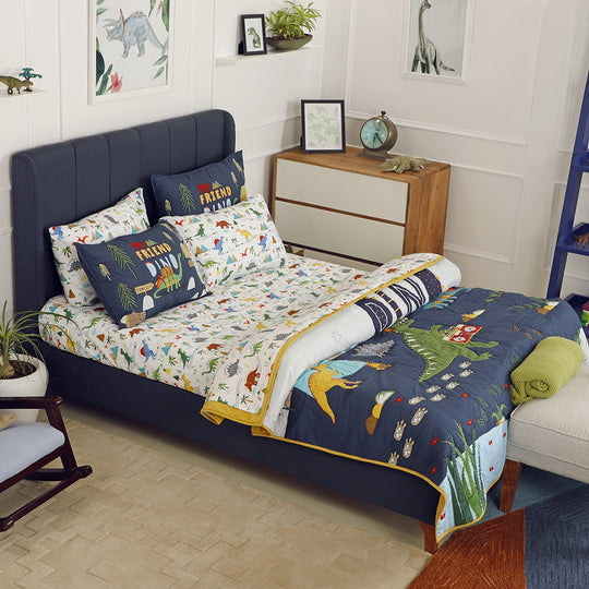 Dinosaur Park Organic Cotton Kids Quilt