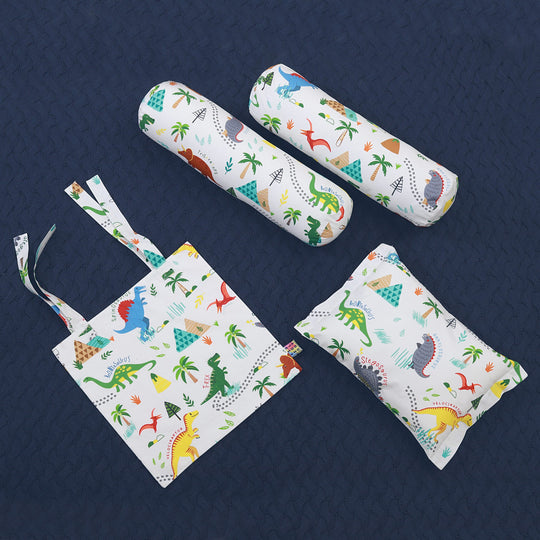 Dinosaur Park Pillow, Bolster & Diaper Pouch Set