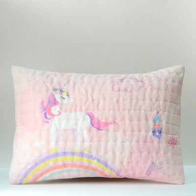 Unicorn Magical Kingdom Organic Cotton Quilted Pillow
