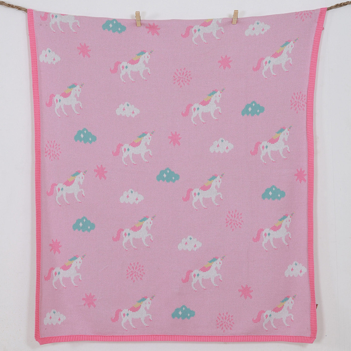 Unicorns Organic Cotton Blanket