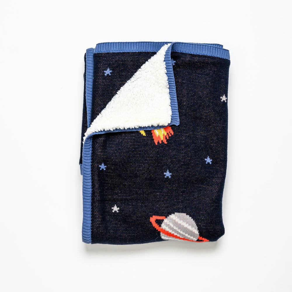 Space Adventure Organic Cotton Blanket