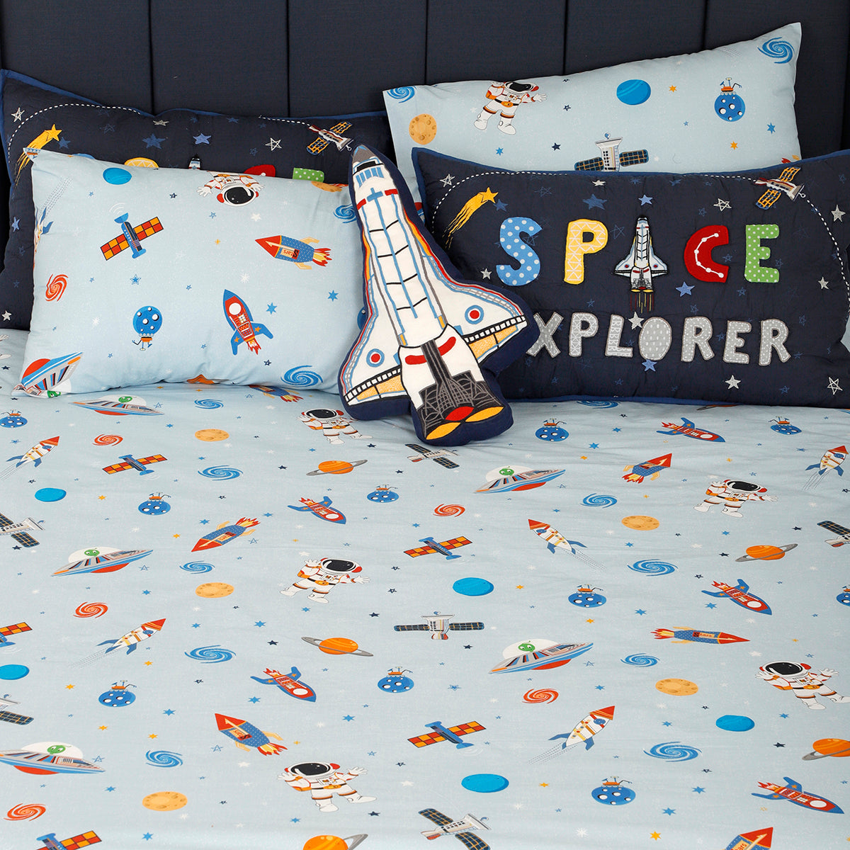 Space Adventure Organic Cotton Bedsheet Set