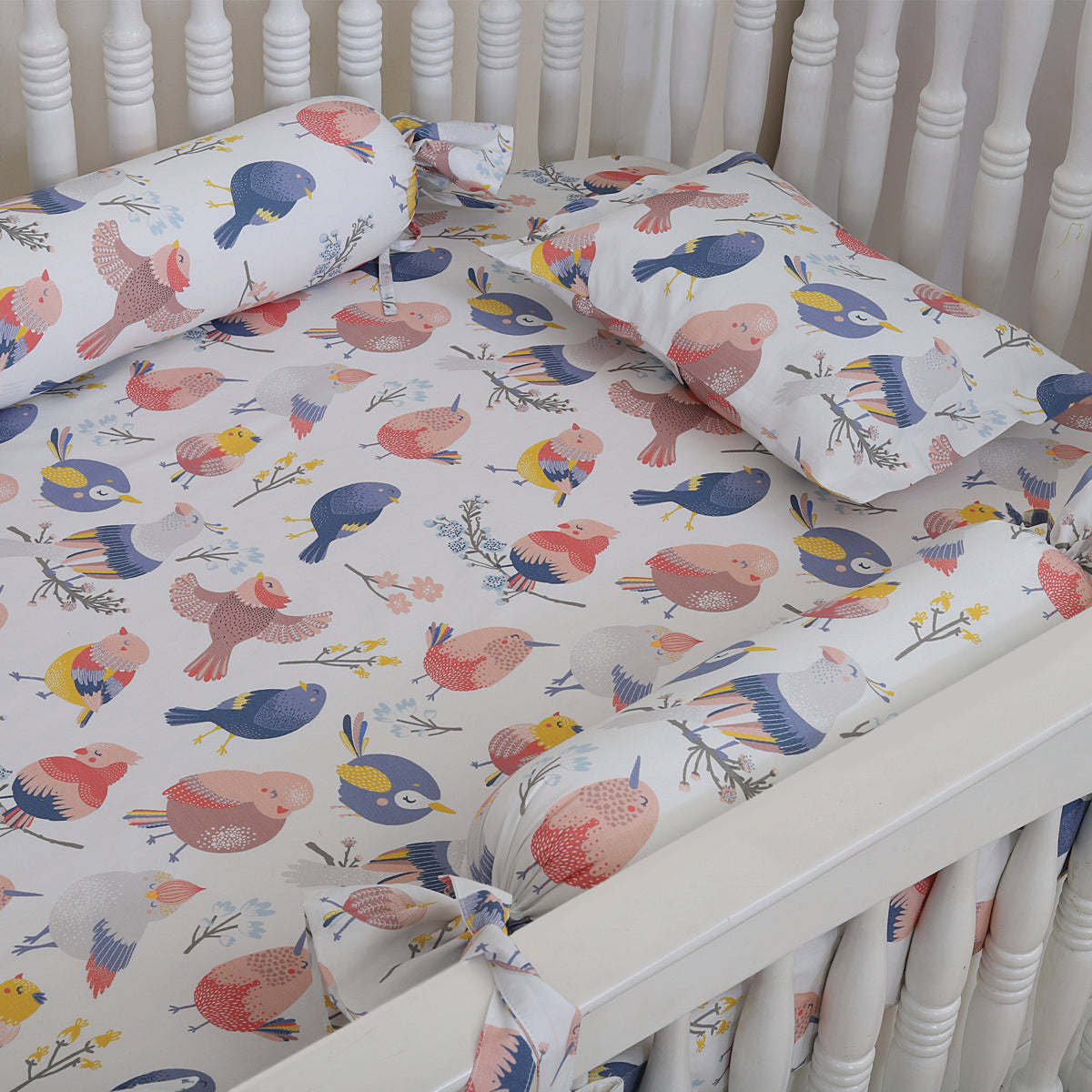 Chirpy bords Cot Fitted Sheet