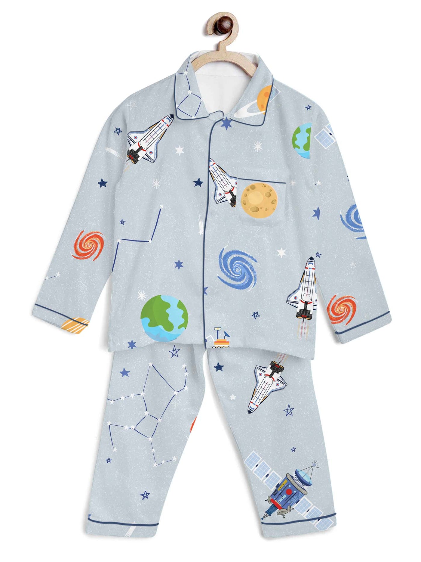 Space Excursion Organic Cotton Nighsuit