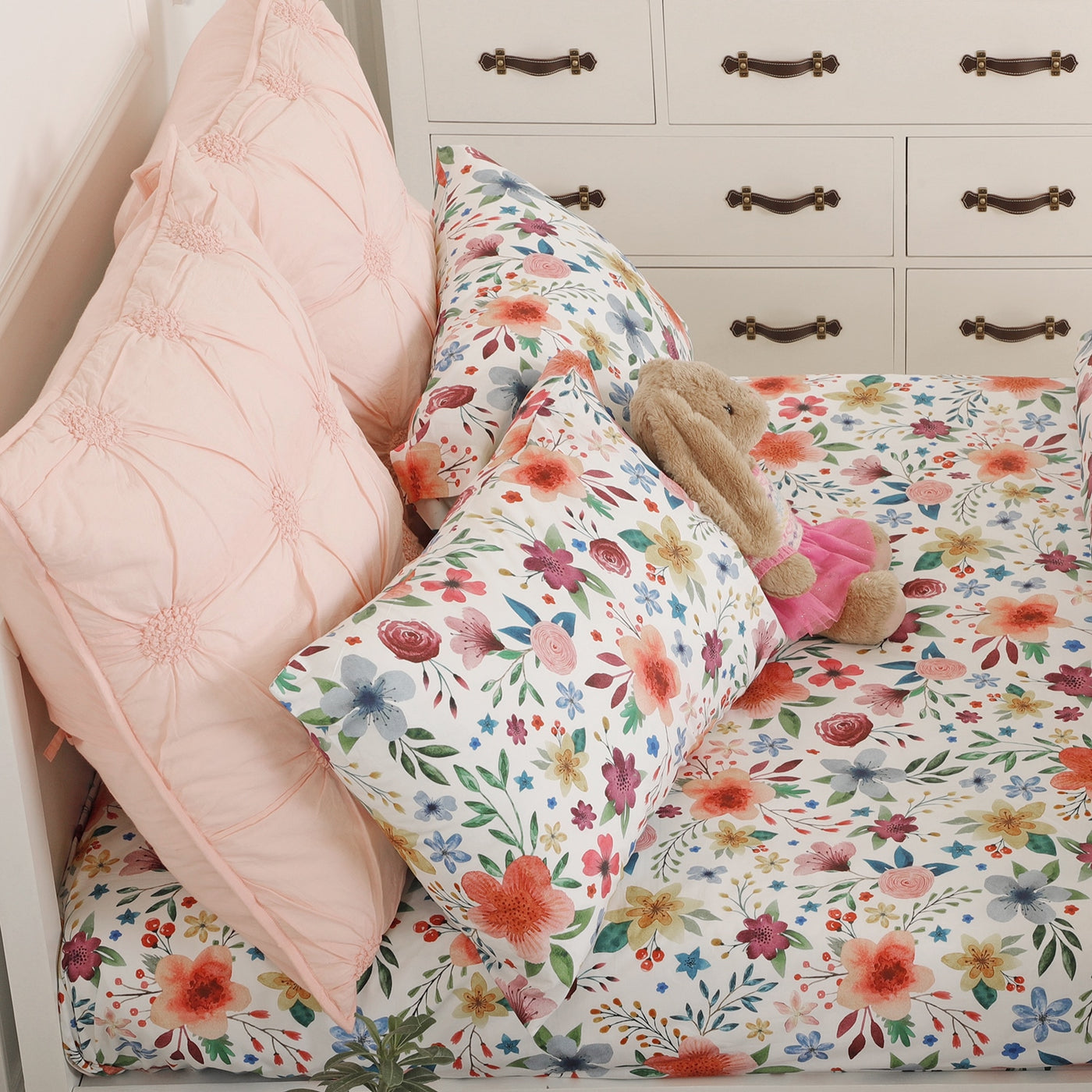 Bloomingdale Floral Organic Cotton Bedsheet Set